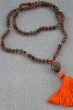 japamala bronzite ambra rudraksha quarzo fumè