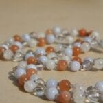 japamala calcedonio pietra del sole labradorite bianca quarzo