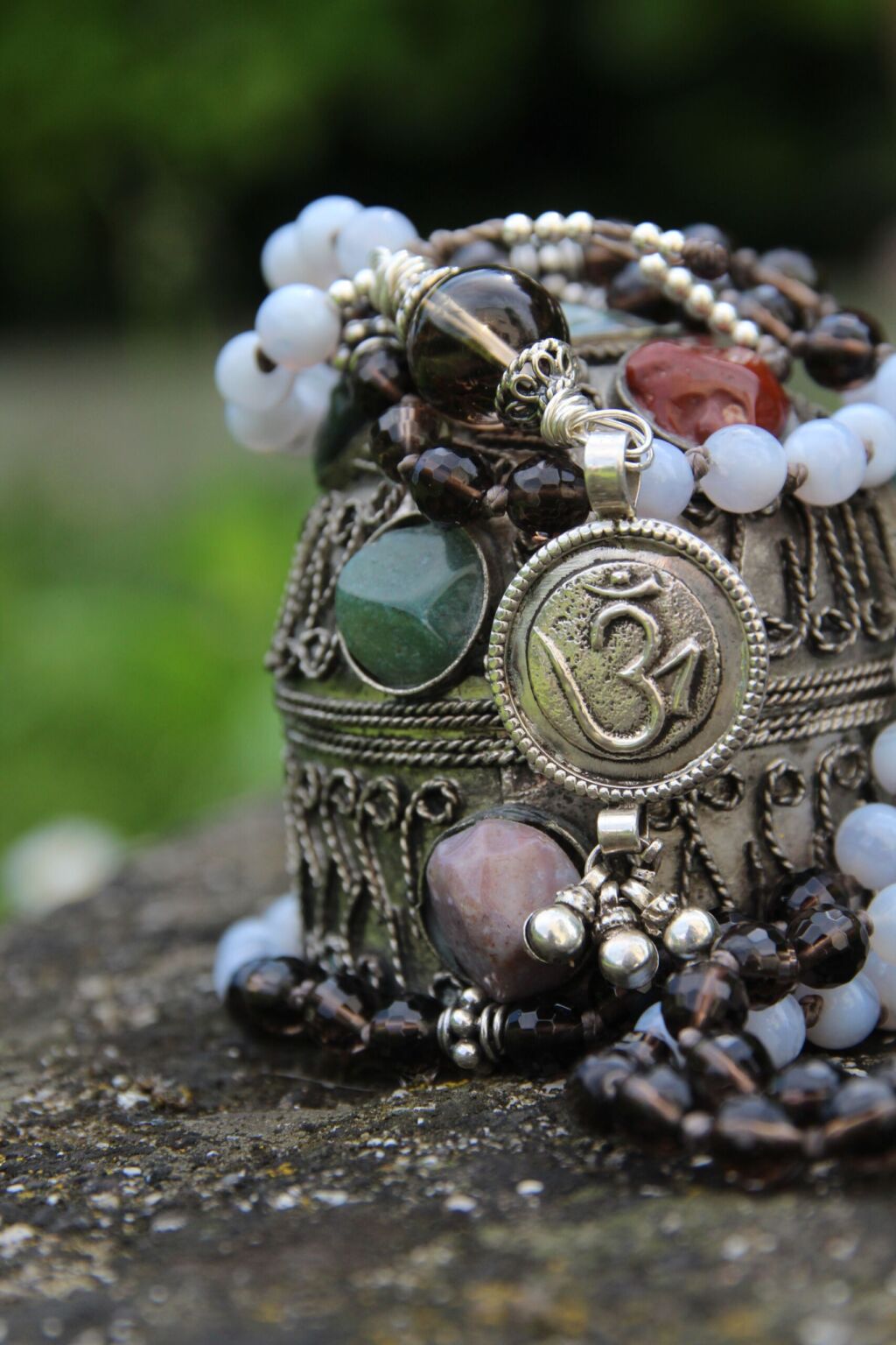 japamala calcedonio quarzo fumè