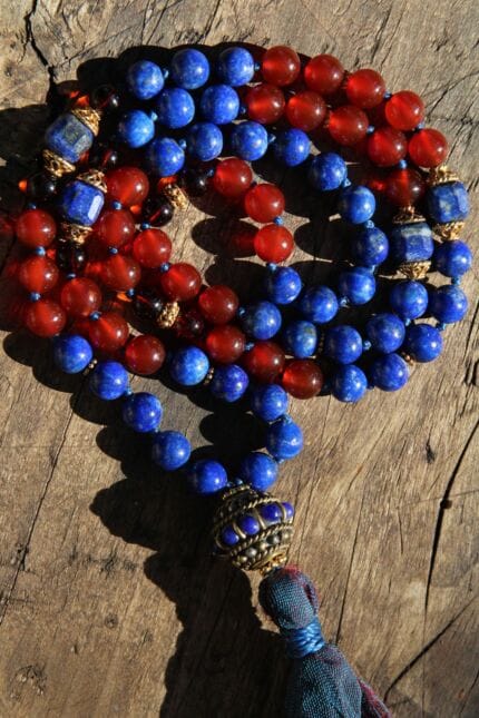 japamala corniola lapis ambra