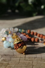 japamala fluorite rudraksha acquamarina quarzo ametista labradorite