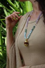 japamala fluorite rudraksha acquamarina quarzo ametista labradorite