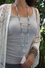 japamala labradorite bianca larimar quarzo amazzonite