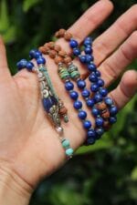 japamala lapis turchese rudraksha