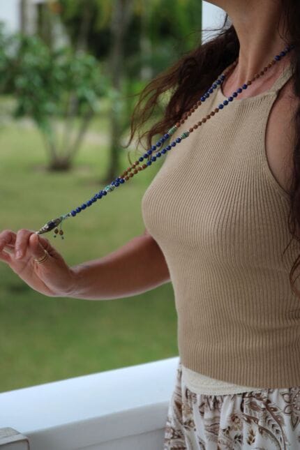 japamala lapis turchese rudraksha