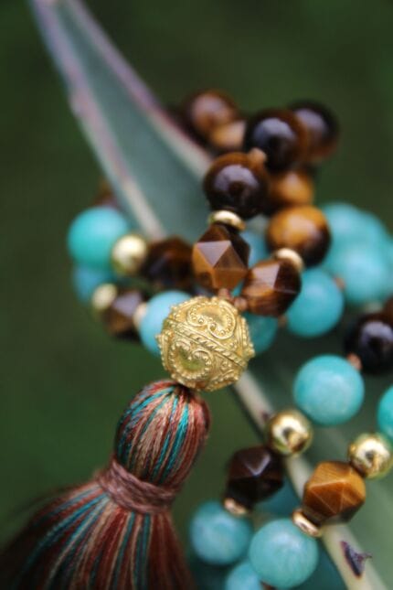 japamala occhio di tigre amazzonite