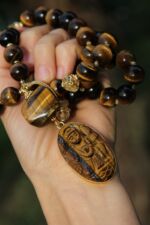 japamala occhio di tigre citrino