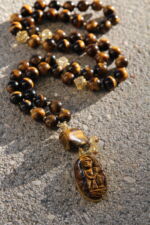 japamala occhio di tigre citrino