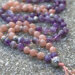 japamala pietra del sole ametista