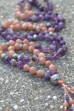 japamala pietra del sole ametista