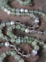 japamala prehnite quarzo perle