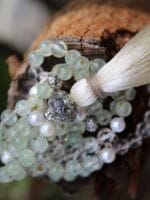 japamala prehnite quarzo perle