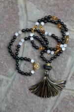 japamala selenite ambra tormalina