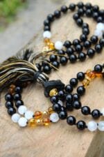 japamala selenite ambra tormalina