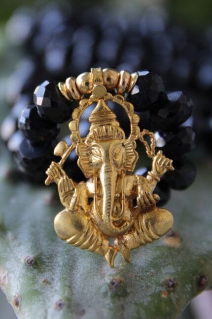 japamala spinello nero ganesha