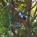 japamala turchese africano larimar quarzo fumè