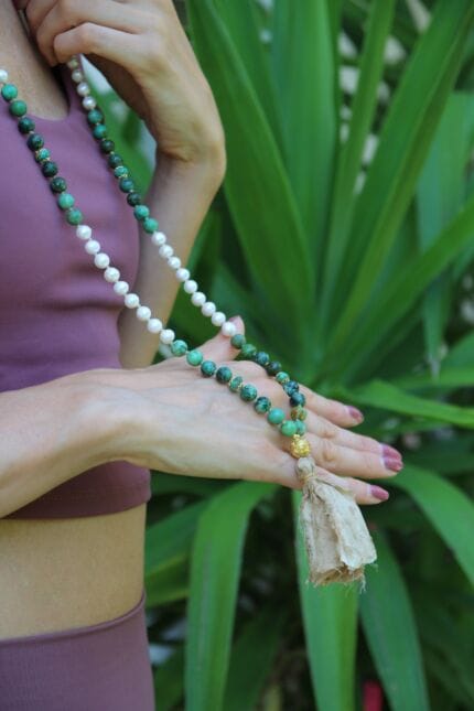 japamala turchese africano perle