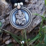 japamala turchese lava ganesha argento