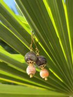 oreccchini agata botswana gold