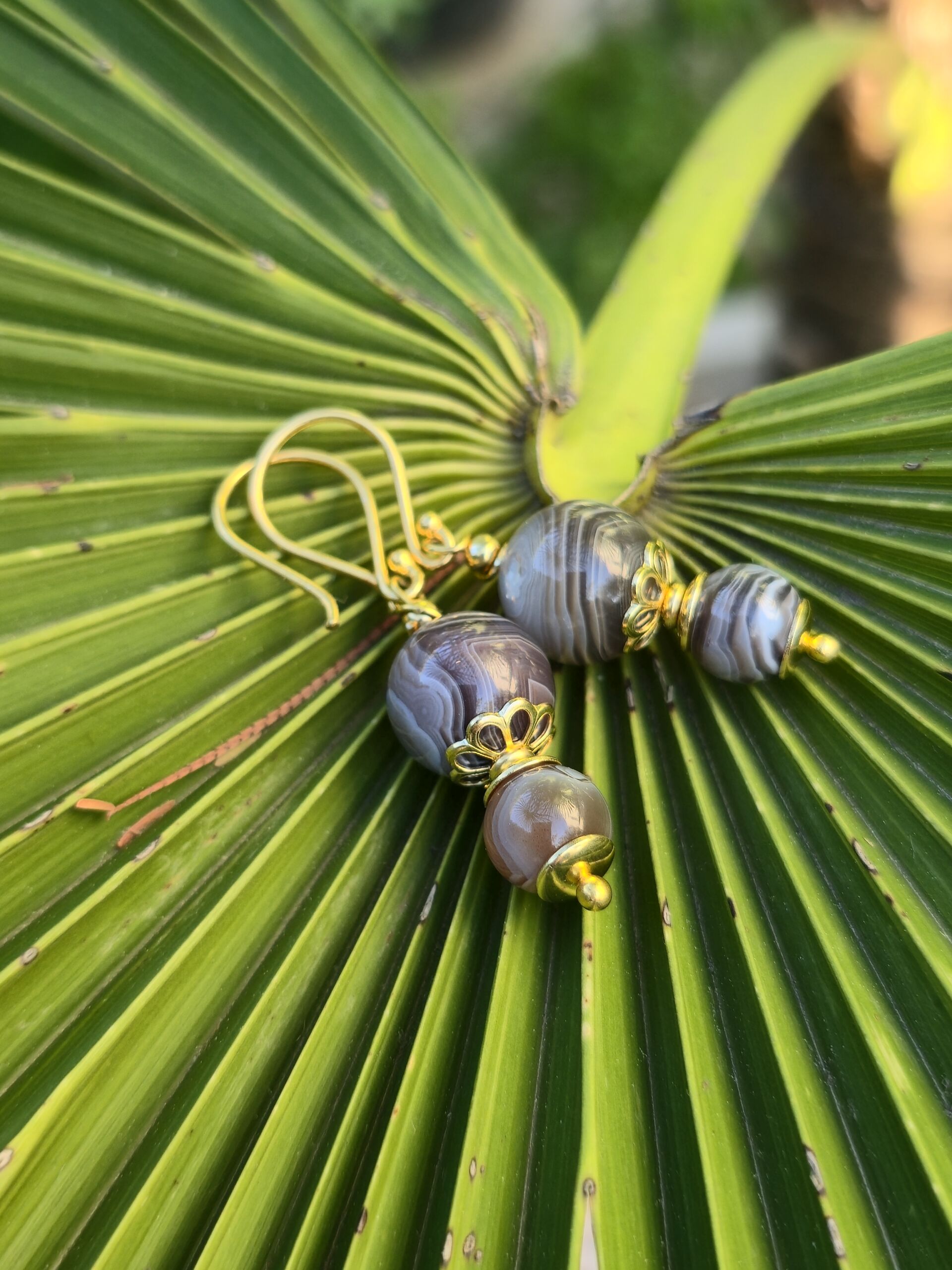 oreccchini agata botswana gold oreccchini agata botswana gold