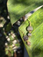 oreccchini agata botswana gold