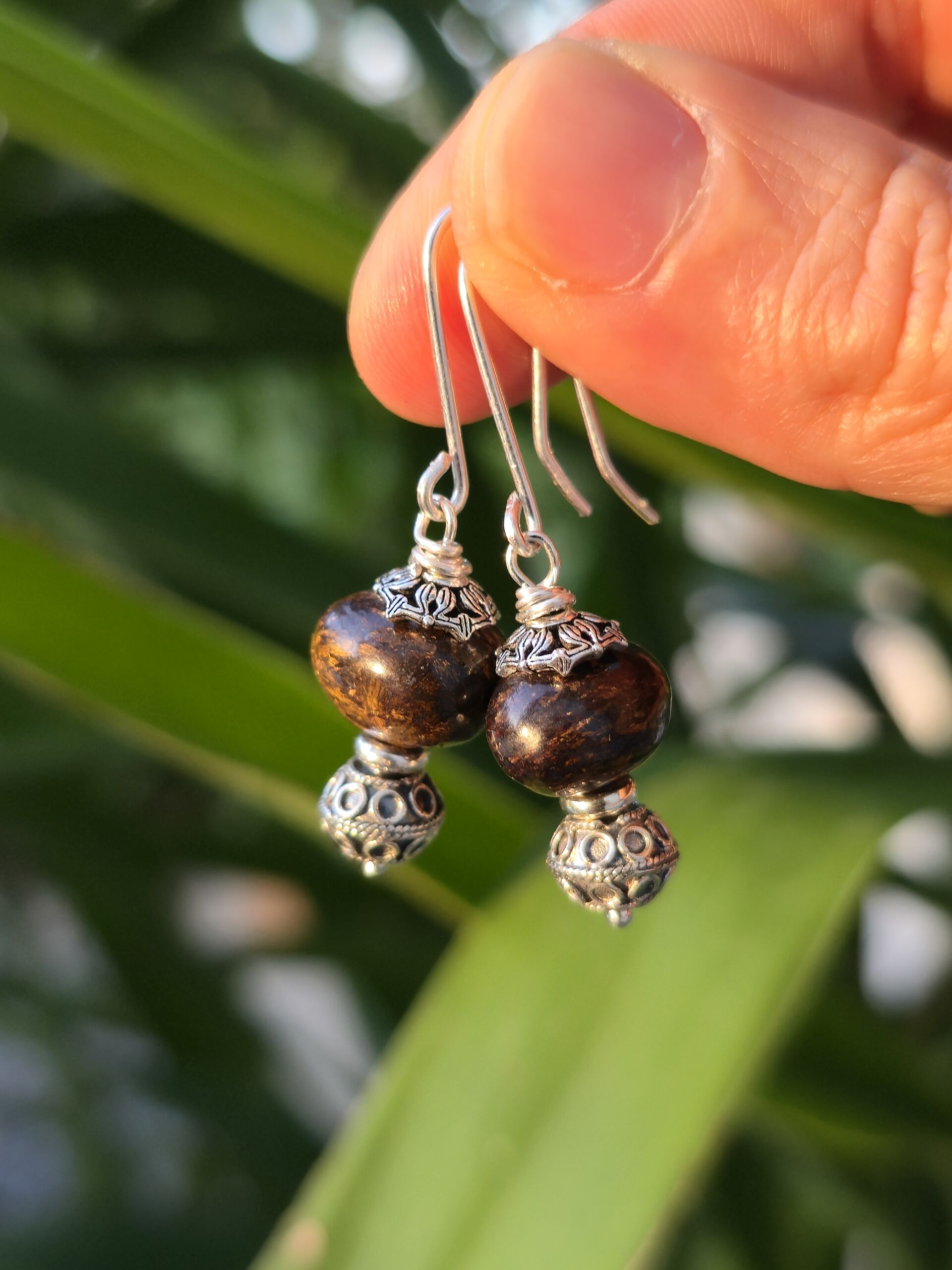 orecchini bronzite orecchini bronzite