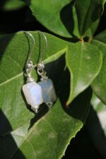 orecchini chandra labradorite bianca