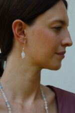 orecchini chandra labradorite bianca