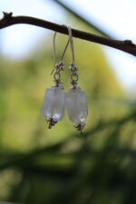 orecchini chandra labradorite bianca