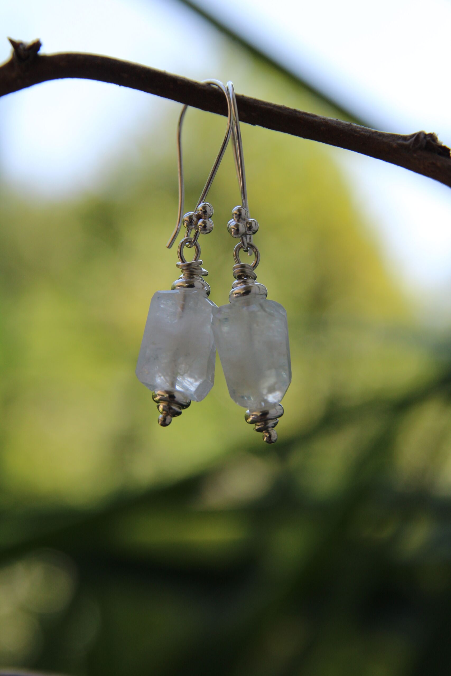 orecchini chandra labradorite bianca orecchini chandra labradorite bianca