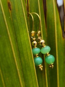 orecchini double crisoprasio