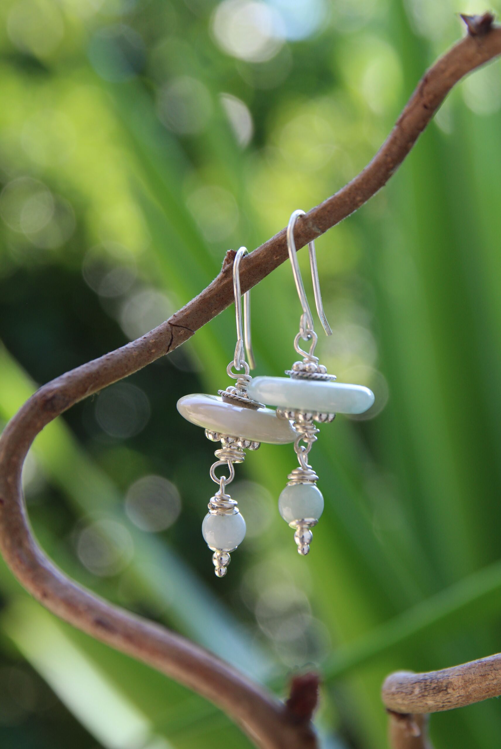 orecchini disco giada orecchini disco giada