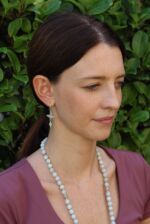 orecchini disco giada