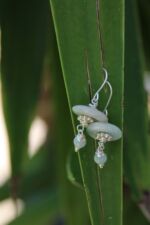 orecchini disco giada