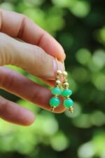 orecchini double crisoprasio