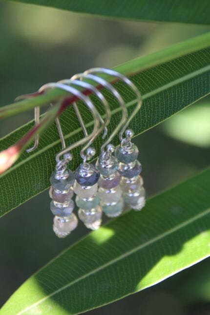 orecchini fluorite multicolore