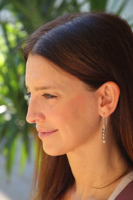 orecchini fluorite multicolore