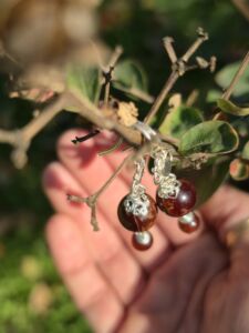 orecchini granato spessartite