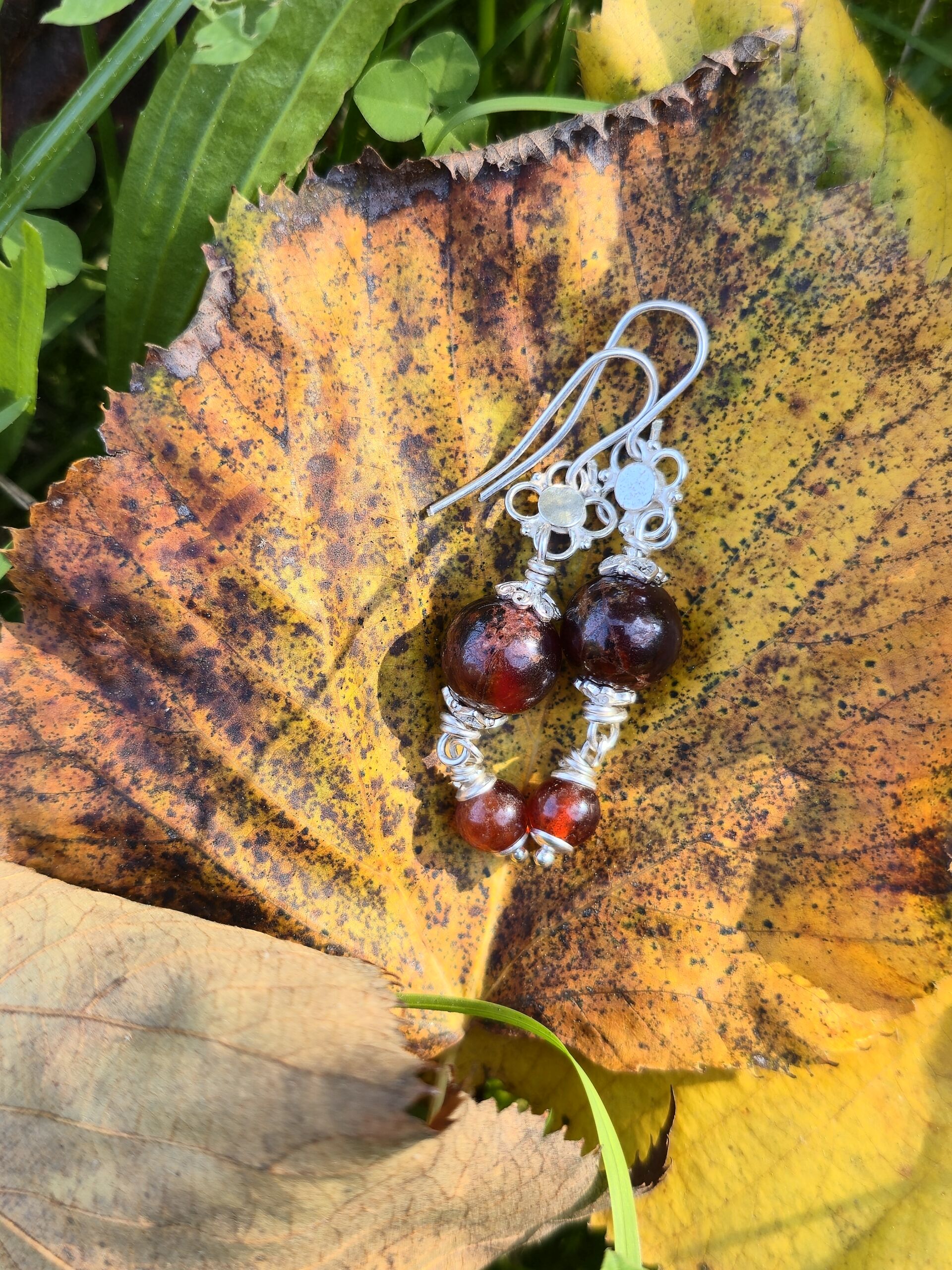 orecchini granato spessartite orecchini granato spessartite