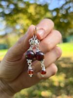 orecchini granato spessartite