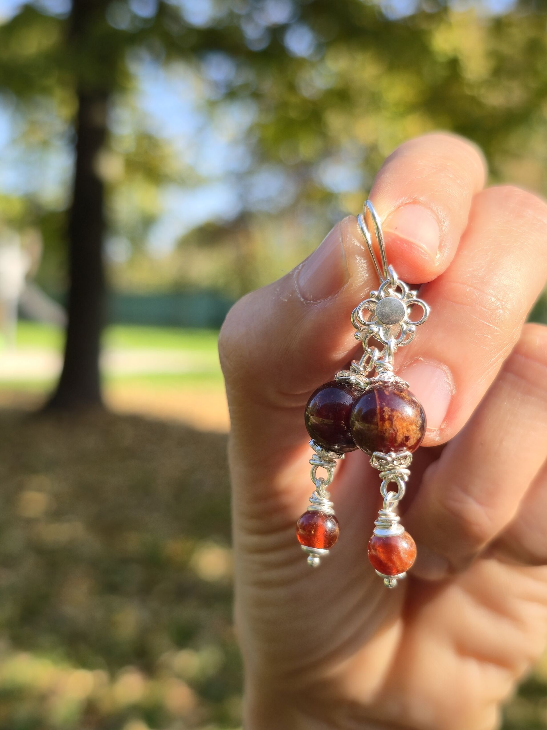 orecchini granato spessartite orecchini granato spessartite