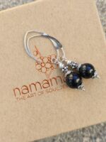 orecchini grandi tormalina nera