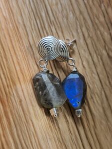 orecchini labradorite spirale