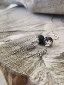 orecchini lava chain