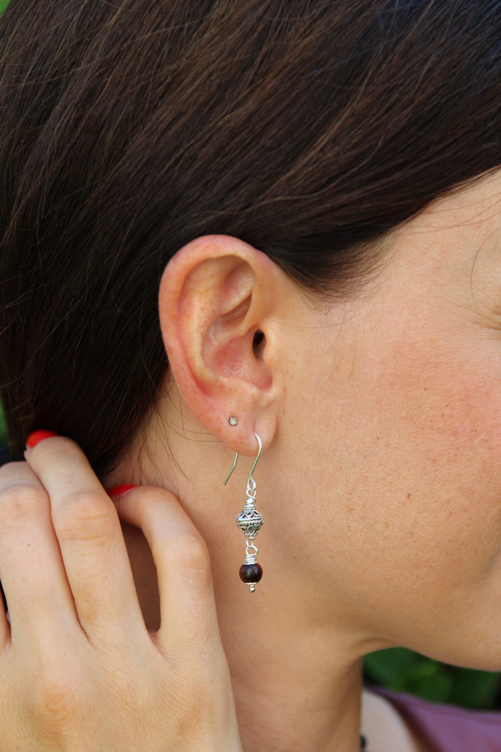 orecchini occhio di tigre orecchini occhio di tigre