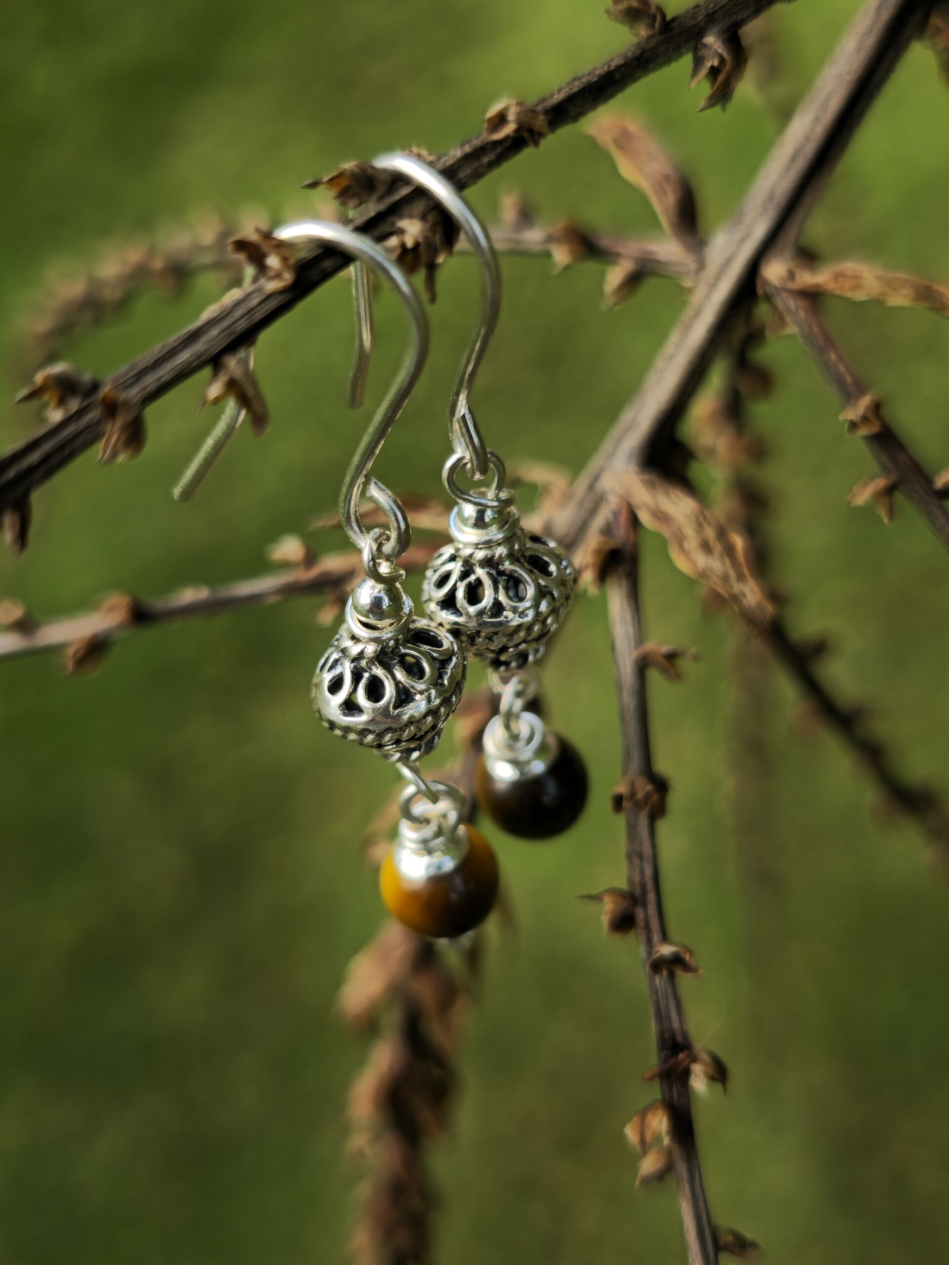 orecchini occhio di tigre orecchini occhio di tigre