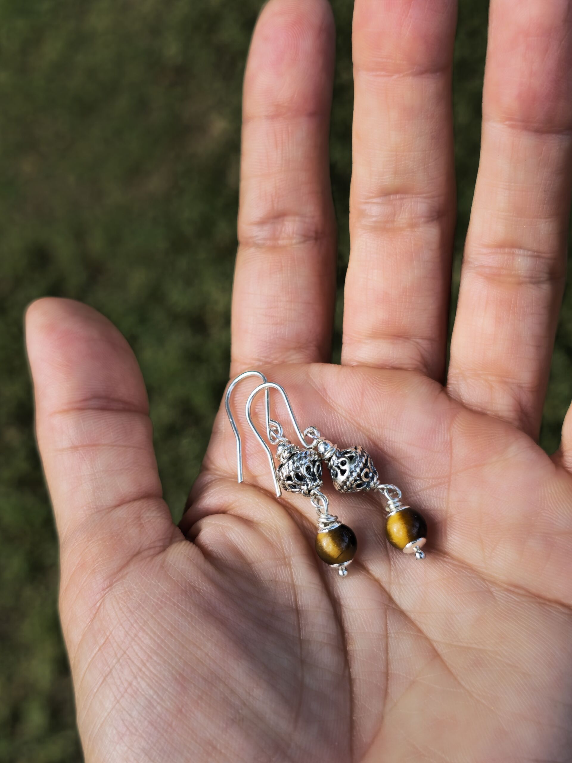 orecchini occhio di tigre orecchini occhio di tigre