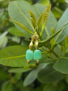 orecchini pepite crisoprasio