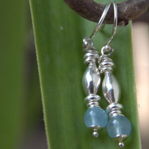 orecchini piccole acquamarina