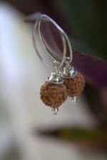 orecchini rudraksha